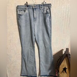 Idyllwind Fuel By Miranda Lambert Light Blue Flare Jeans, Sz 16 W x 34 L